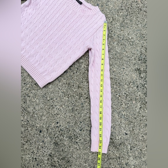 Brandy Melville Soft Pink Cable Knit Sweater | Small - Picture 7 of 7